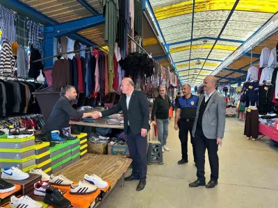 Bilecik Osmaneli Belediye Başkanı Bekir Torun Pazar Esnafını Ziyaret Etti