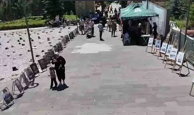 Çamlıdere'de Gazze için yardım sergisi düzenlendi