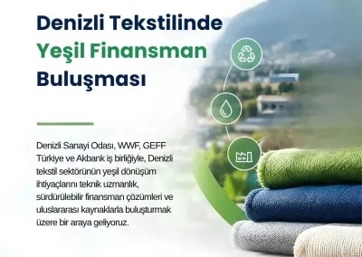 Denizli Tekstil Sektörü İçin Yeşil Finansman Zirvesi Düzenleniyor