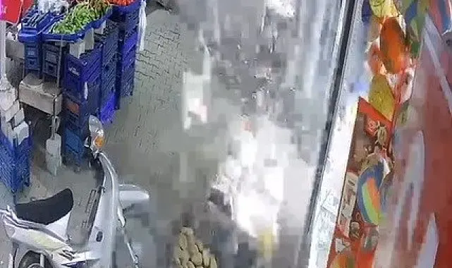 Manisa'da sirke şişesi bomba gibi patladı
