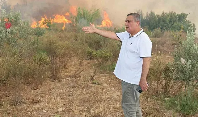 Aksu Belediyesi yangın riskine karşı sahada