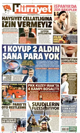 Hürriyet manşeti