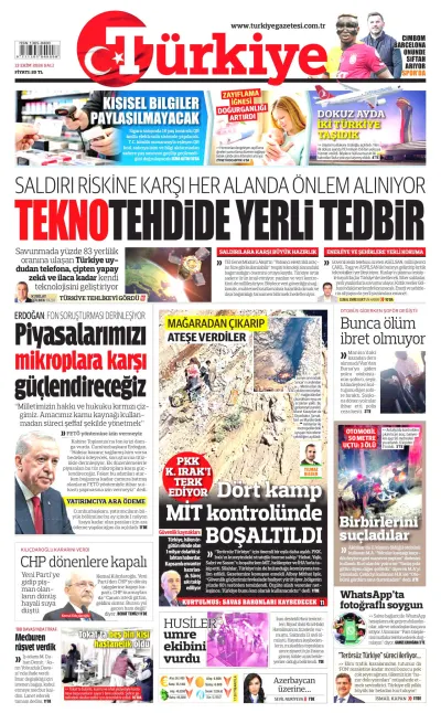 Türkiye manşeti