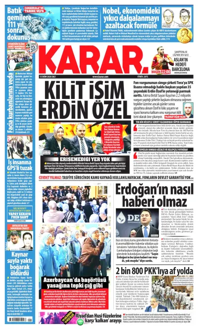 Karar manşeti