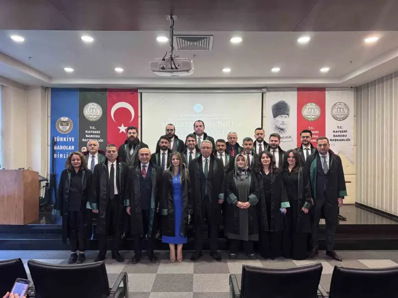 Kayseri Barosu Başkanı Murat Tolga Özsoy Mazbatasını Aldı