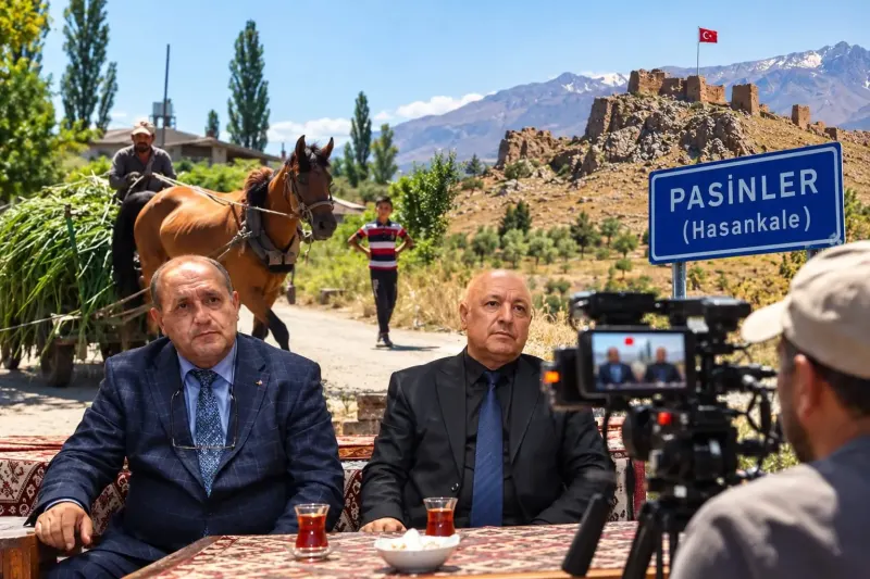 Azerbaycanlı Gazeteci İmran Bdirxanlı İki Hasankale Belgeseli İçin Erzurum'da
