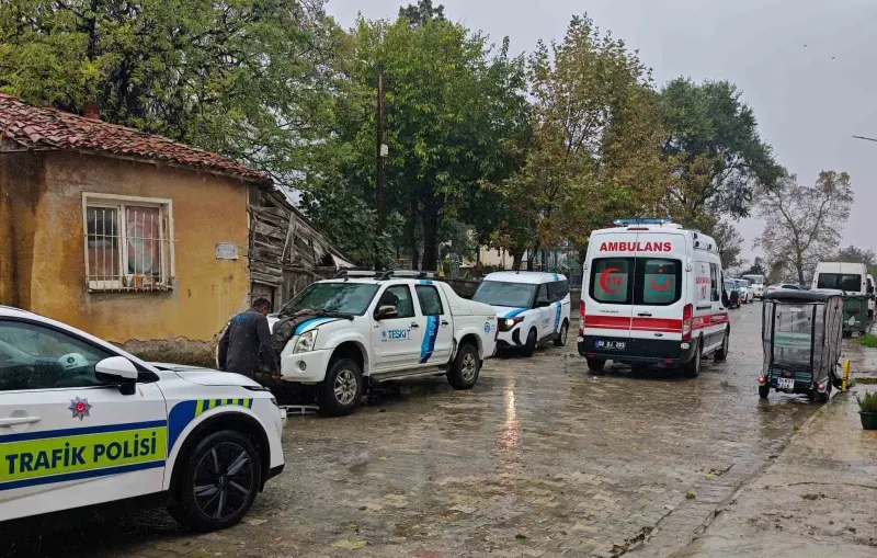 Tekirdağ'da TESKİ Aracı ile Motosiklet Çarpıştı: 1 Yaralı