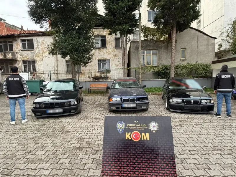 Ordu Merkezli Şasi Numarası Operasyonunda 6 Araca El Konuldu