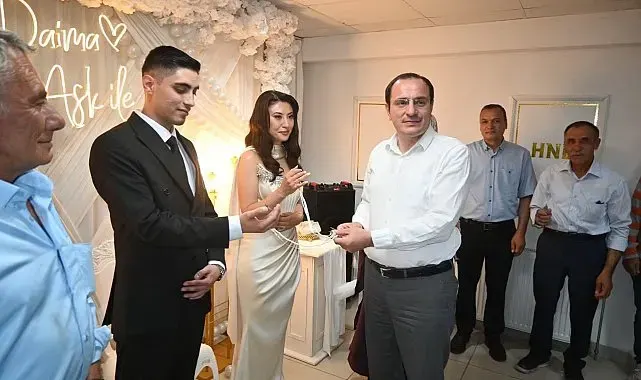 'Kaymakam mesai arkadaşını mutlu gününde yalnız bırakmadı