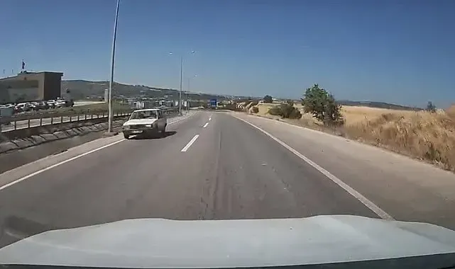 Çanakkale'de ters yönde giden sürücü kazaya davetiye çıkarttı