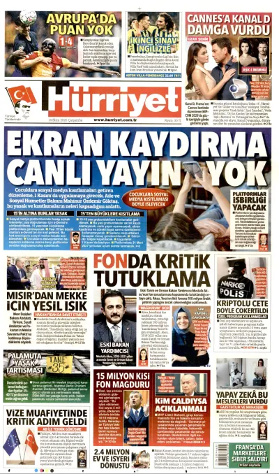 Hürriyet manşeti