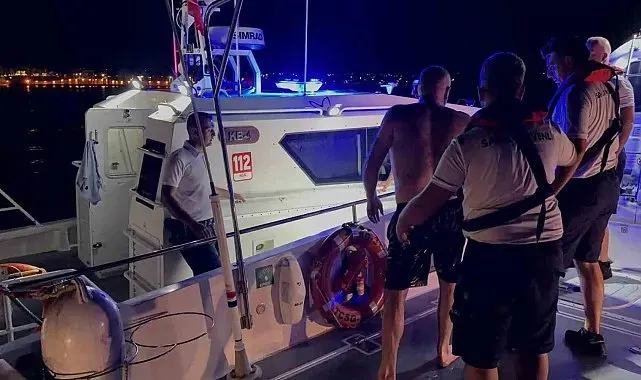 Didim açıklarında alabora olan teknedeki 2 kişi kurtarıldı