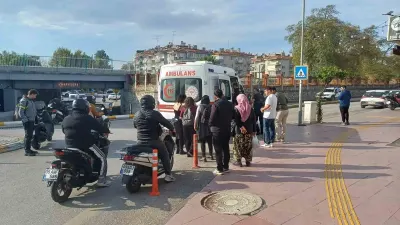 Aydın Efeler'de Bisiklet Sürücüsü Ön Freni Sıkınca Takla Attı