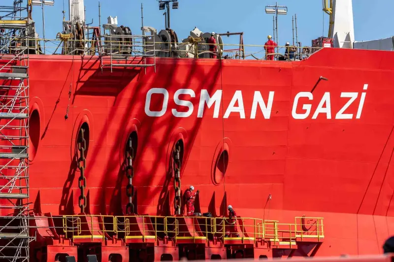 Türkiye Nin İlk Yüzer Üretim Platformu Osman Gazi Görev Yerine Uğurlanıyor