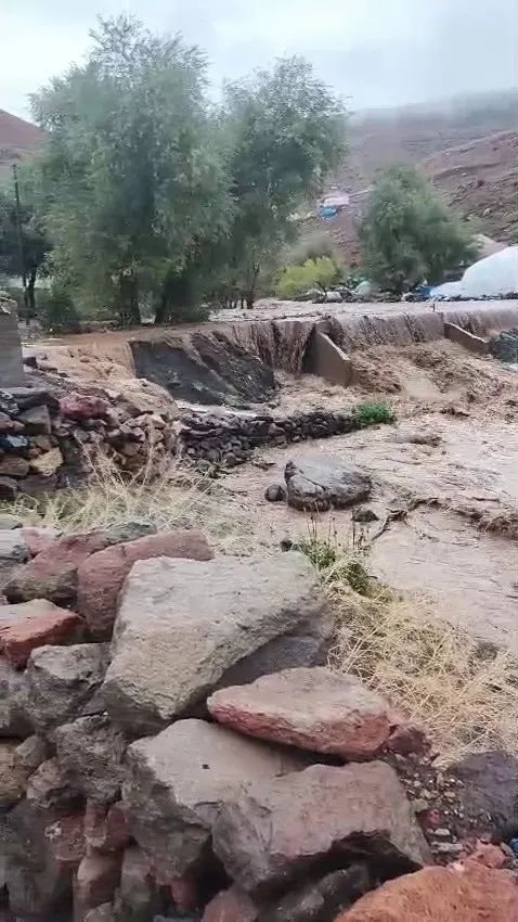 Erzurum Dağ Eteklerindeki Yüksek Rakımlı Mahallede Sel Felaketi Yaşandı