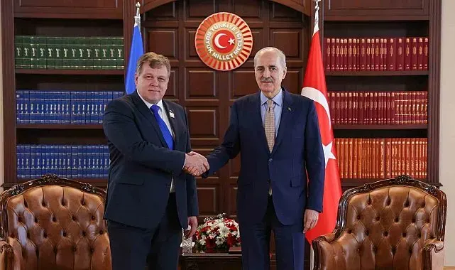 TBMM Başkanı Kurtulmuş, Estonya Parlamentosu Başkanı Hussar ile görüştü