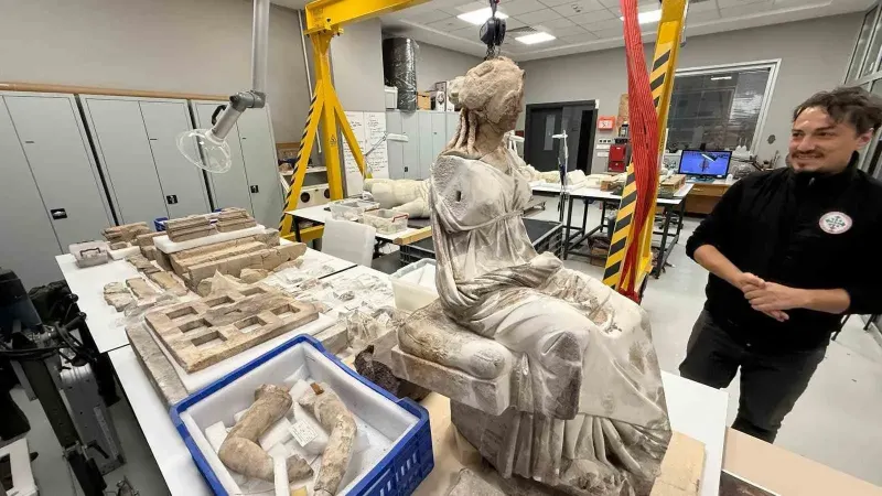 Ordu'da Bulunan Tarihi Kibele Heykeli İstanbul'da Restore Ediliyor