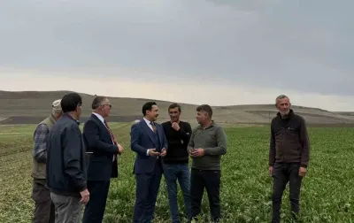 Akyaka Kaymakamı Demirtaş Şeker Pancarı Hasadında Çiftçilerle Buluştu