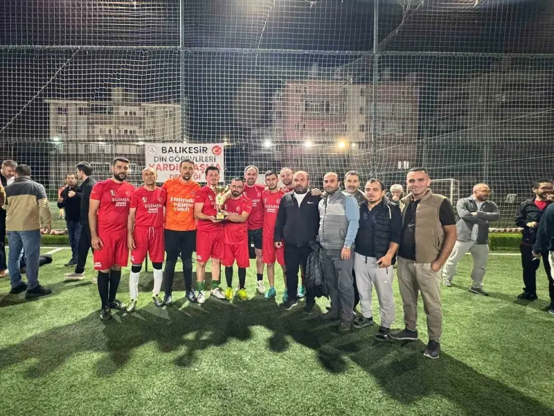 Balıkesir'de Din Görevlileri Halı Saha Turnuvası'nda Şampiyon Havran İmangücü FK Oldu