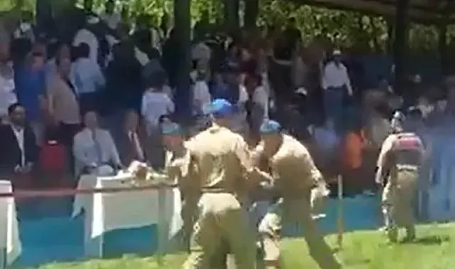 Tartışmalı güreşler olaylı başladı