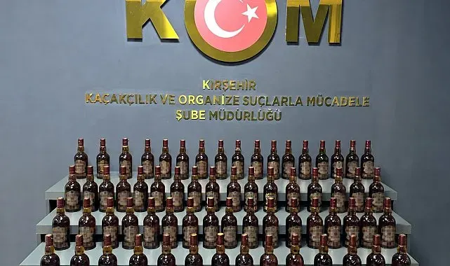 Kırşehir'de kaçak içki ele geçirildi