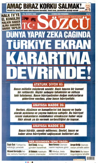 Sözcü manşeti