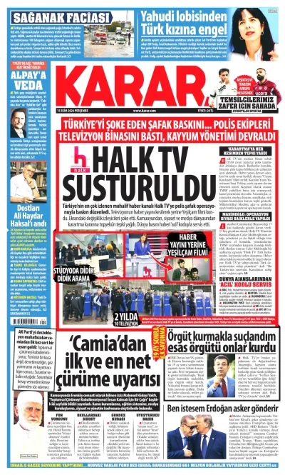 Karar manşeti
