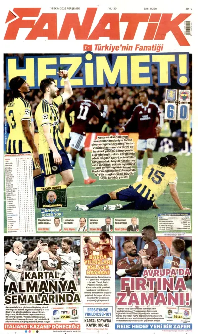 Fanatik manşeti