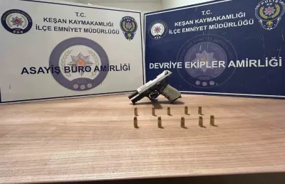 Edirne'de Silahlı İhbar Üzerine Yakalanan Şüpheli Gözaltına Alındı