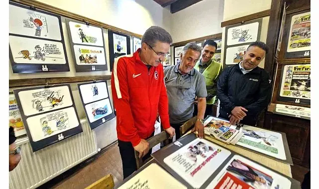 Erzurum Valisi Baruş, Karikatür Atölyesi ziyaretinde açıkladı: "İnsanları güldürebilmek çok kıymetli''