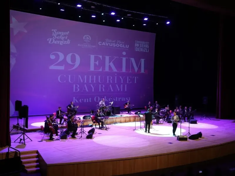 Denizli'de 29 Ekim Cumhuriyet Bayramı Kutlamaları Başladı