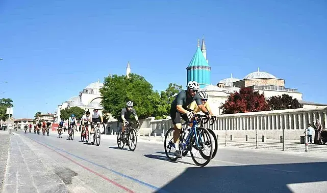 Avrupa bisiklet başkenti Konya'da Granfondo bisiklet yol yarışı heyecanı yaşandı