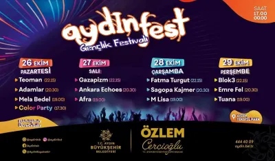 Aydınfest Gençlik Festivali İçin Geri Sayım Başladı
