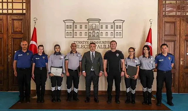 Bilecik'te özel güvenlik personellerine başarı belgesi