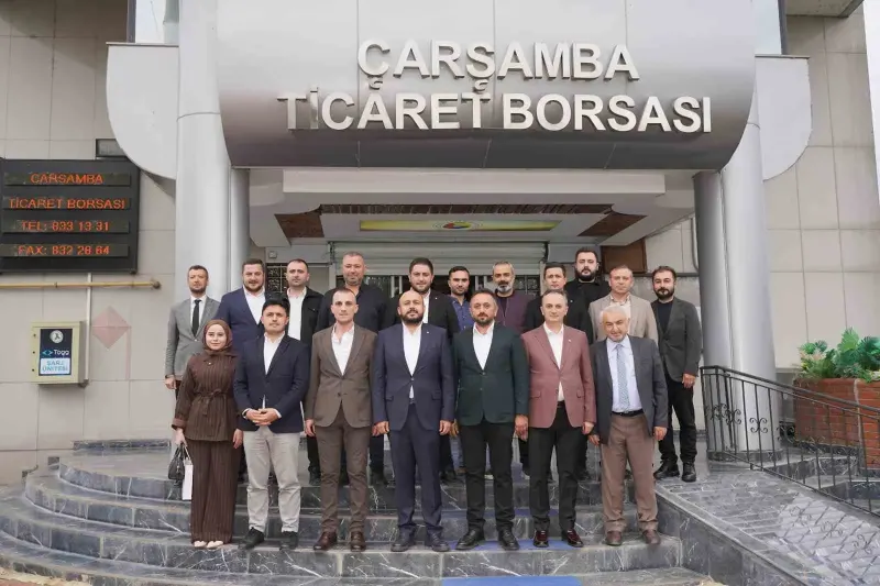 Çarşamba Ticaret Borsası Yeni Yönetimine Tebrik Ziyaretleri Sürüyor