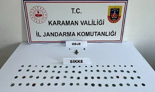 Karaman'da tarihi eser ele geçirildi: 7 tutuklama