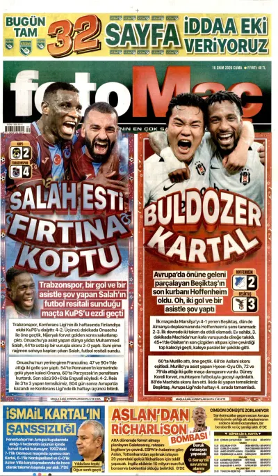 Fotomaç manşeti