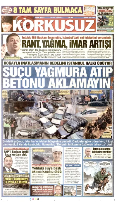 Korkusuz manşeti