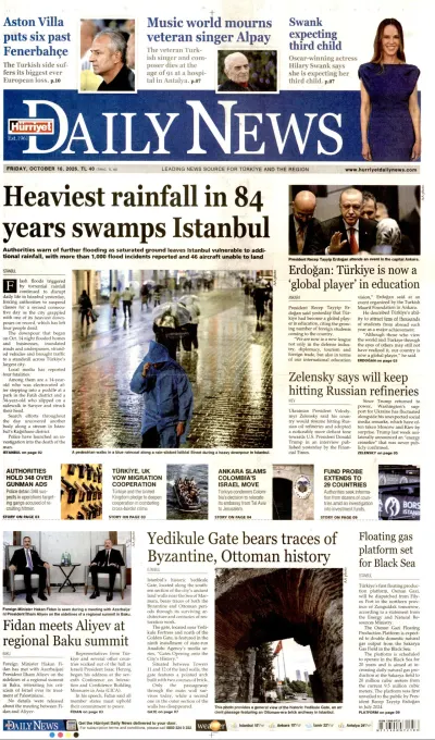 Hürriyet Daily News manşeti