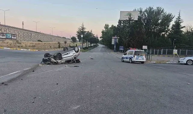Eskişehir'de kontrolden çıkan otomobil takla attı: 1 yaralı