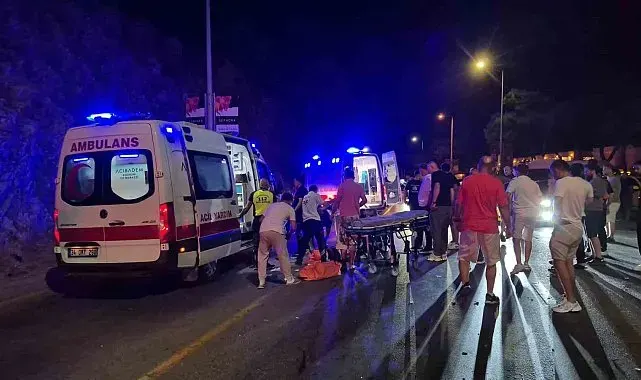 Bodrum'da taksi ile motosiklet çarpıştı: 1 ölü, 1 ağır yaralı