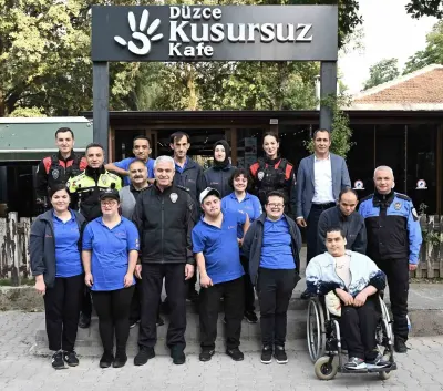 Düzce Emniyet Müdürü Ergüder Kusursuz Kafe Ziyaretinde Bulundu
