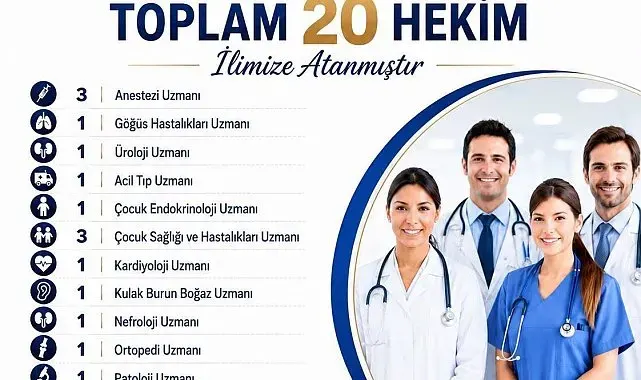 Bitlis'e 20 yeni doktor atandı