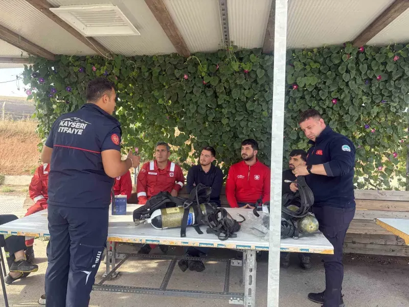 Kayseri İtfaiyesinden Batman ve Bölge Sahalarında Kapsamlı Yangın Eğitimi