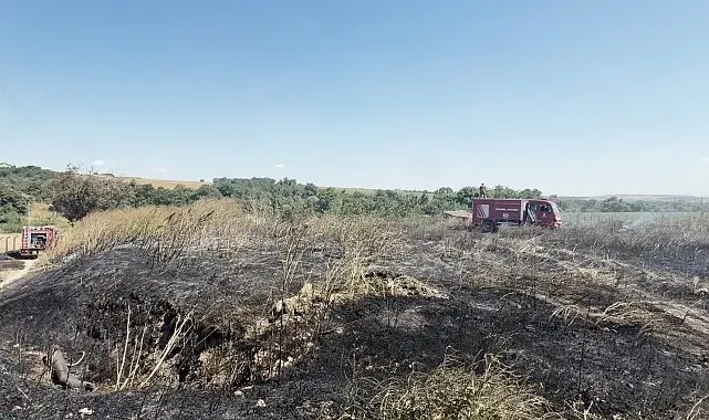 Silivri'de otluk alanda çıkan yangın söndürüldü