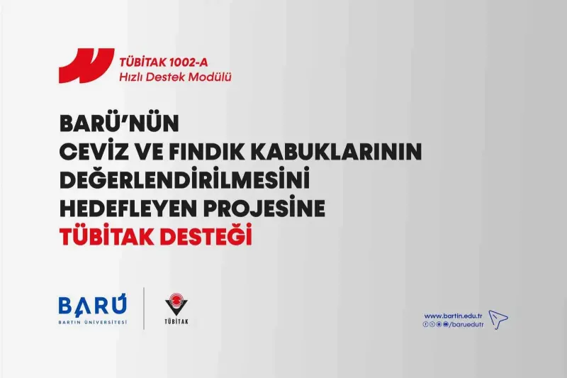 Bartın Üniversitesi Projesine TÜBİTAK'tan Destek