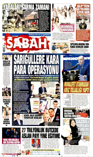 Sabah manşeti