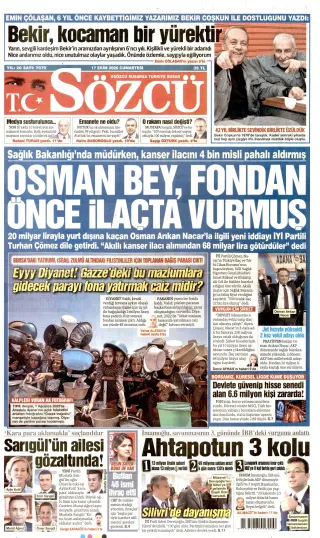 Sözcü manşeti