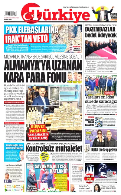 Türkiye manşeti