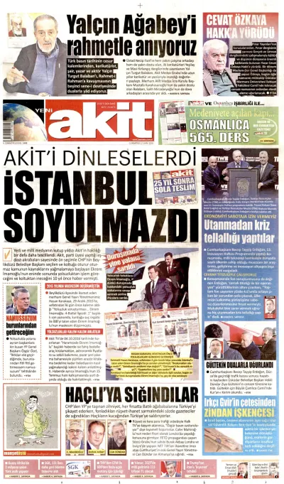 Yeni Akit manşeti